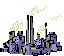 Animated pixel-art factory
