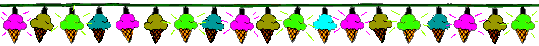 Animated ice cream border