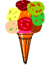 Animated ice cream cone